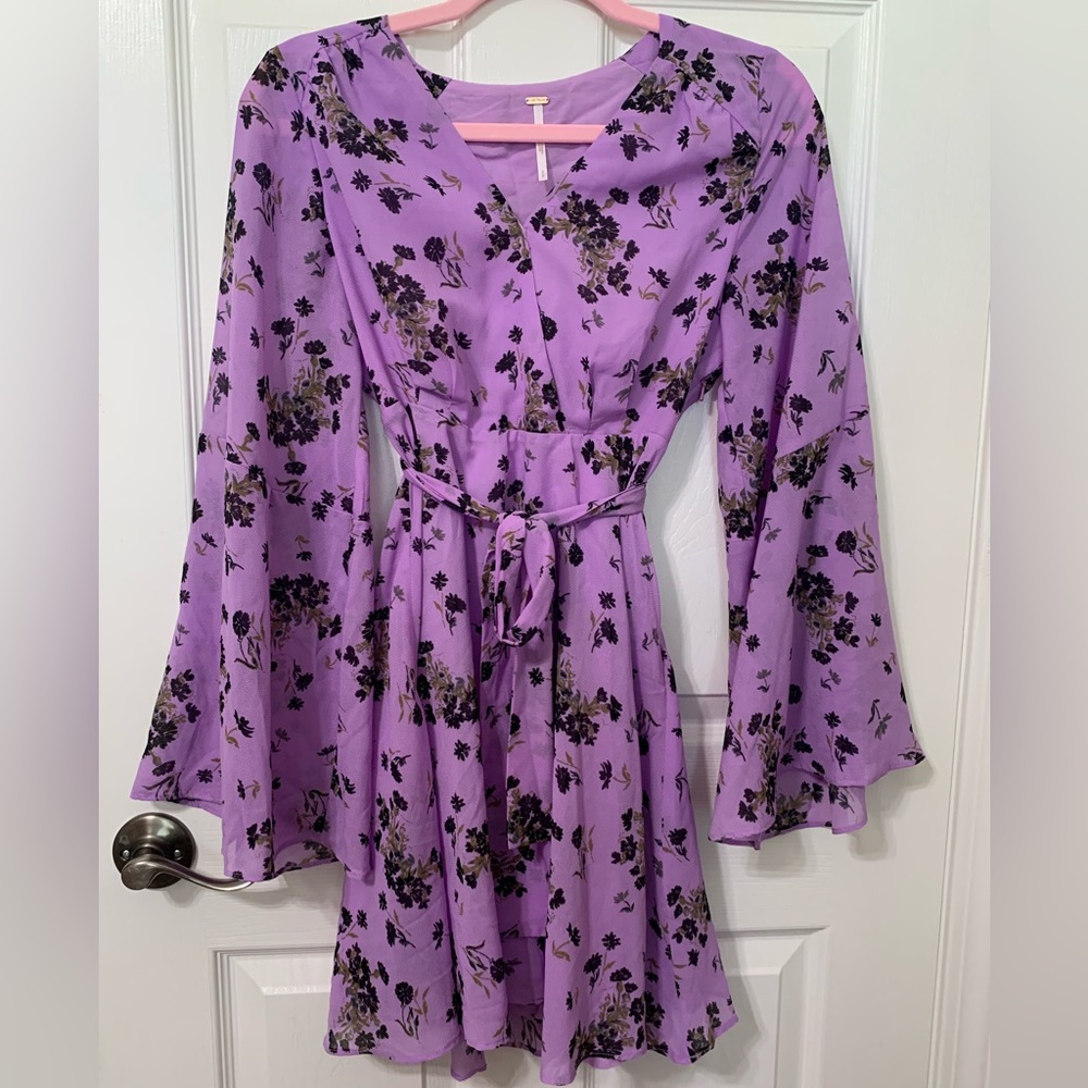 LAST CHANCE - Purple Floral Free People Dress